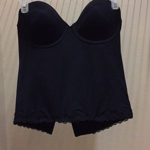 NWOT silky strapless corset
